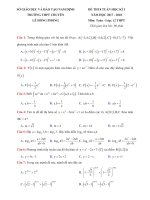 [toanmath.com] Đề thi 8 tuần học kỳ I năm học 2017 – 2018 môn Toán 12 trường THPT chuyên Lê Hồng Phong – Nam Định