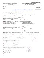 [toanmath.com] Đề kiểm tra Giải tích 12 chương 1 (Hàm số) trường Phổ thông Dân tộc Nội trú Thái Nguyên