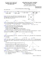 [toanmath.com] Đề kiểm tra Hình học 11 chương 1 (Phép biến hình) trường THPT Vinh Lộc – TT. Huế