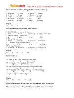 bai tap trac nghiem tieng anh lop 6 unit 16 man and environment test 2 co dap an