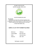 Tình hình mắc hội chứng hô hấp(Respiratory syndrome) ở lợn con giai đoạn từ 121 ngày tuổi nuôi tại trại Nguyễn Thanh Lịch  Ba Vì  Hà Nội và biện pháp phòng trị