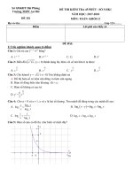 [toanmath.com] Đề kiểm tra 45 phút Giải tích 12 chương 2 (Mũ – Logarit) trường THPT An Hải – Hải Phòng