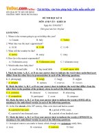 de thi hoc ky 2 mon tieng anh lop 10 truong thpt tran hung dao tp ho chi minh nam hoc 2016 2017 co dap an