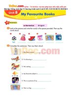 bai tap tieng anh lop 5 chuong trinh moi unit 8 my favourite books
