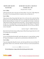 de thi thu vao lop 10 mon lich su truong thpt chuyen nguyen hue