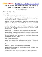 giai bai tap sgk tieng anh lop 11 chuong trinh moi unit 1 getting started language reading