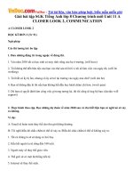 giai bai tap sgk tieng anh lop 8 chuong trinh moi unit 11 a closer look 2 communication