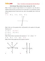 de thi olympic tieng anh lop 10 vong 2 nam hoc 2013 2014