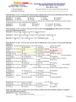 de thi thu thpt quoc gia nam 2017 mon tieng anh truong thpt cam nhan yen bai co dap an 2