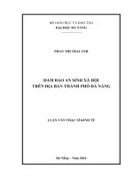 ĐẢM BẢO AN SINH XÃ HỘI TRÊN ĐỊA BÀN THÀNH PHỐ ĐÀ NẴNG