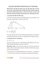 Cong thuc tinh chu vi hinh thang va dien tich hinh thang