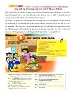 tieng anh lop 6 chuong trinh moi unit 1 my new school