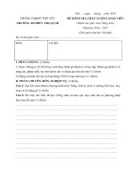 de kiem tra chat luong giao vien mon tieng anh truong tieu hoc phuc thuan 3 nam 2016 2017