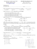 [toanmath.com] Đề kiểm tra định kỳ lần 1 môn Toán lớp 12 trường THPT Lê Lợi – Hà Nội