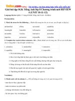 giai bai tap sgk tieng anh lop 8 chuong trinh moi review 4 unit 10 11 12