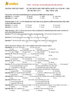 de thi thu thpt quoc gia 2018 mon tieng anh truong thpt quy hop 1 nghe an lan 1