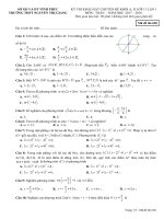 Khảo sát chuyên đề Toán 11 lần 1 năm học 2017 - 2018 trường Nguyễn Thị Giang - Vĩnh Phúc - TOANMATH.com Mã 628