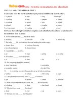 bai tap tieng anh lop 8 unit 12 a vacation abroad co dap an 1