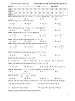 [toanmath.com]   Kiểm tra 45 phút Giải tích 12 chương 2 (Mũ – Logarit) trường THPT Thanh Hà – Hải Dương