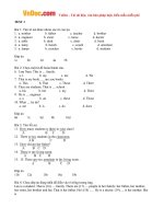 bai tap trac nghiem tieng anh lop 6 unit 3 at home co dap an