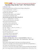 ngu phap tieng anh lop 7 unit 7 the world of work