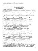 de kiem tra 1 tiet hk1 tieng anh lop 12 thi diem truong thpt nguyen hue tt hue nam hoc 2016 2017 lan 1