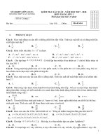 Đề kiểm tra Đại số và Giải tích 11 chương 2 (Tổ hợp - xác suất) trường THPT Cây Dương - Kiên Giang - TOANMATH.com de 654