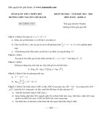 Đề thi HK1 lớp 12 trường THPT Nguyễn Chí Thanh - Thừa Thiên Huế - TOANMATH.com Document