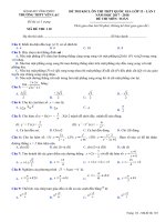 Đề thi KSCL ôn thi THPT Quốc gia Toán 12 lần 1 năm học 2017 - 2018 trường Yên Lạc - Vĩnh Phúc - TOANMATH.com KS12L1_TOAN2_110