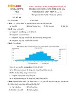 de thi thu thpt quoc gia nam 2017 mon dia ly so gd dt vinh phuc