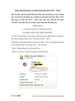 thay doi thong tin ca nhan tham du ioe 2017 2018