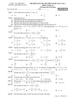 [toanmath.com] Đề khảo sát ôn thi THPT Quốc gia lần 1 môn Toán 11 trường THPT Bình Xuyên – Vĩnh Phúc
