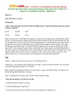 giai bai tap sgk tieng anh lop 8 chuong trinh moi unit 6 skills 1 skills 2 looking back project