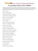 tu vung tieng anh lop 12 unit 11 books