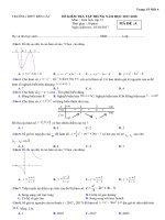 [toanmath.com]   Đề kiểm tra tập trung Giải tích 12 chương 1 năm 2017 – 2018 trường THPT Bến Cát – Bình Dương