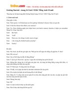 giai bai tap sgk tieng anh lop 10 chuong trinh moi unit 2 your body and you