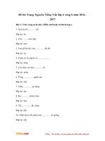 de thi trang nguyen tieng viet lop 4 vong 6 nam 2016 2017