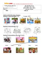 de thi hoc ky 2 mon tieng anh lop 5 truong tieu hoc hua tao quang nam nam hoc 2014 2015