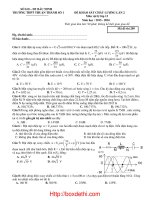 Đề thi thử THPT Quốc gia môn Lý năm 2016 trường THPT Thuận Thành số 1 lần 2 de thi thu 1