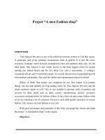 Dự án mở cửa hàng thời trang nam   project a men fashion shop 