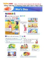 tieng anh lop 5 chuong trinh moi unit 4 mais day