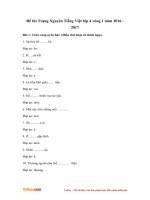 de thi trang nguyen tieng viet lop 4 vong 1 nam 2016 2017