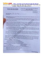 de thi thu thpt quoc gia nam 2017 mon tieng anh truong thpt chuyen khoa hoc tu nhien dhqg ha noi co dap an lan 4