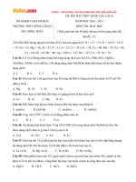de thi thu thpt quoc gia nam 2017 mon hoa hoc truong thpt nong cong i thanh hoa lan 6