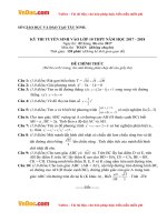 de thi tuyen sinh vao lop 10 mon toan khong chuyen so gddt tay ninh nam hoc 2017 2018