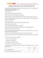 giai bai tap tieng anh lop 7 chuong trinh moi unit 2 health