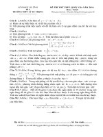 Đề thi thử số 4 THPT Quốc gia 2016 Lý Tự Trọng - Hà Tĩnh - TOANMATH.com Dethithu4 hatinh16