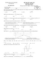 [toanmath.com]   Đề thi giữa học kỳ I năm học 2017 – 2018 môn Toán 12 trường THPT Xuân Trường – Nam Định