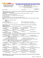 de thi thu thpt quoc gia nam 2017 mon tieng anh truong thpt chuyen dai hoc vinh co dap an lan 2