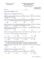 Đề kiểm tra chương 1 Hình học 12 trường THPT Cát Tiên - Lâm Đồng - TOANMATH.com KT12_HHL1-12A1_358